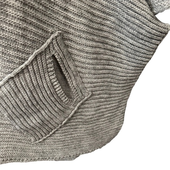 COCOGIO Italian Open Front Cardigan Sweater Silver Grey One Size Fits All - Picture 5 of 7